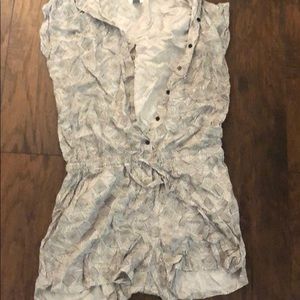 Button up short onesie